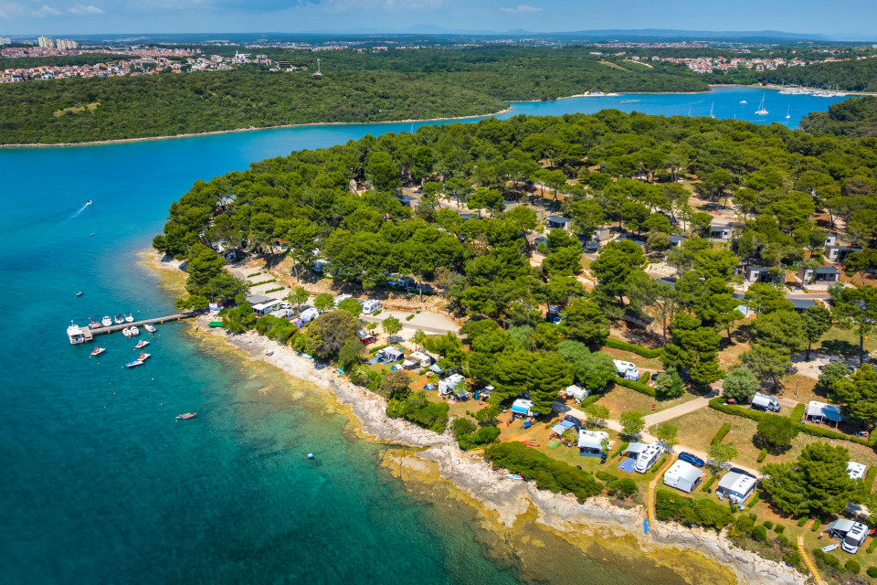 Arena Indije Campsite From Air