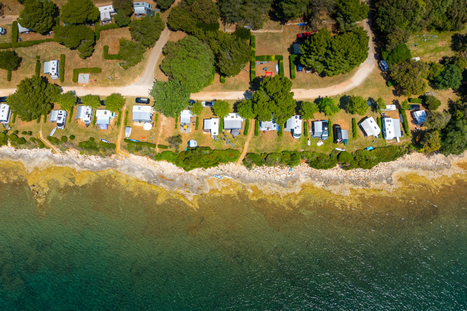 Arena Indije Campsite From Air