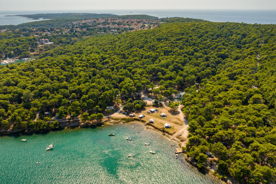 Arena Tašalera Campsite From Air