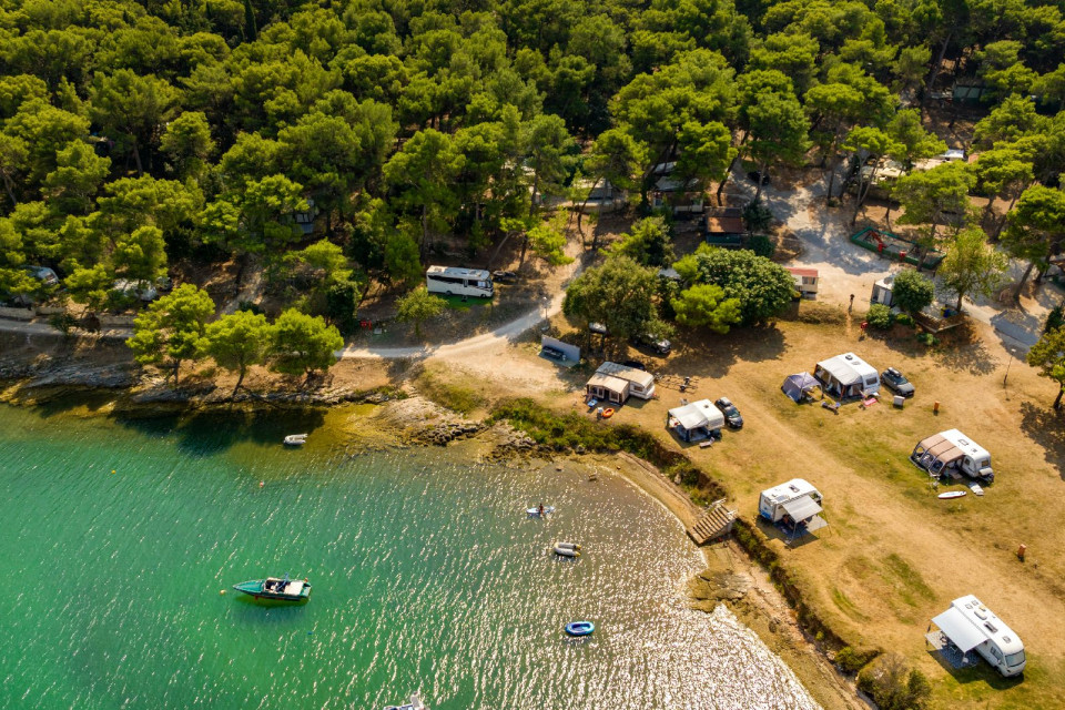 Arena Tašalera Campsite From Air