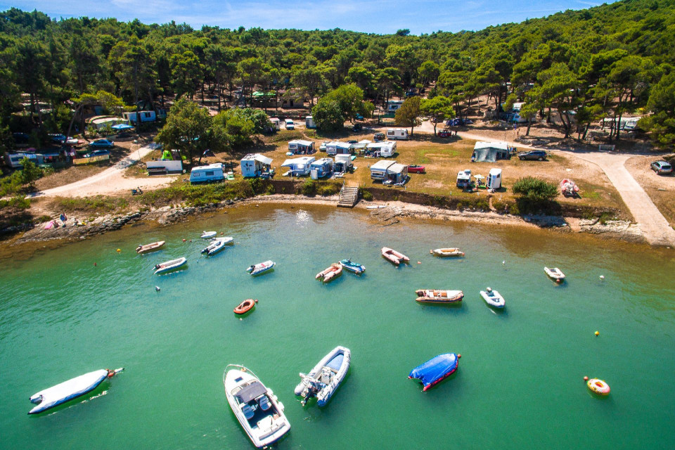 Arena Tašalera Campsite From Air